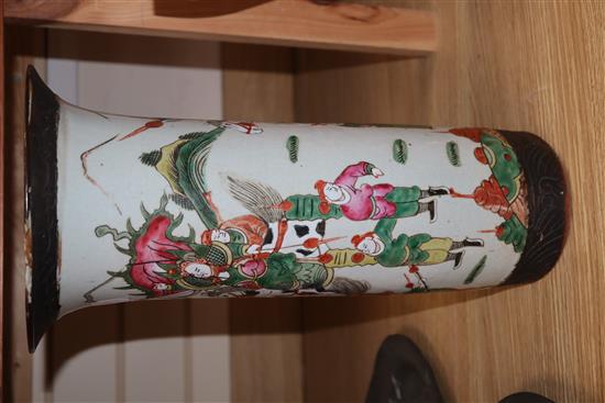 A Japanese crackleware vase height 40cm